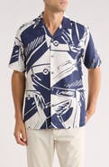Ted Baker London Heukels Fish Print Camp Shirt