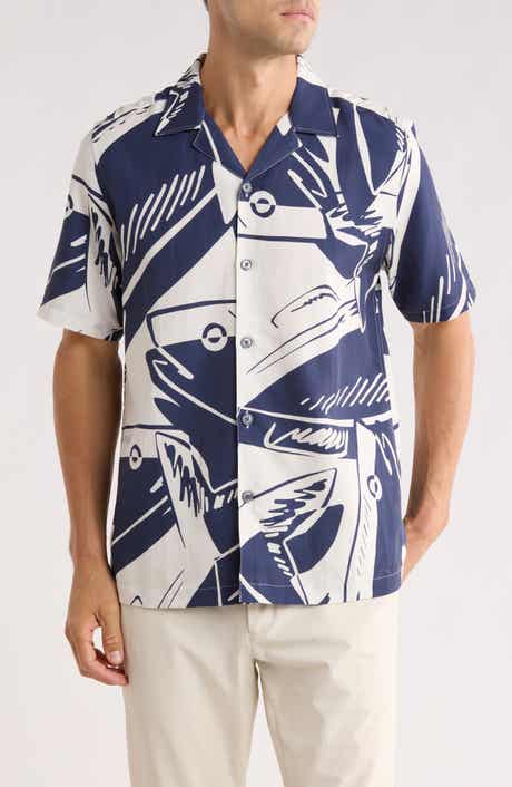 Ted Baker London Heukels Fish Print Camp Shirt