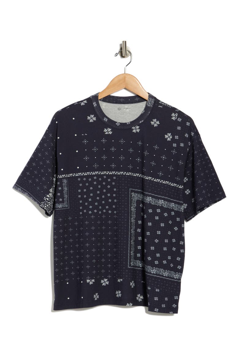 Karter Ex-Boyfriend T-Shirt, Alternate, color, AG BANDANA DEEP NAVY