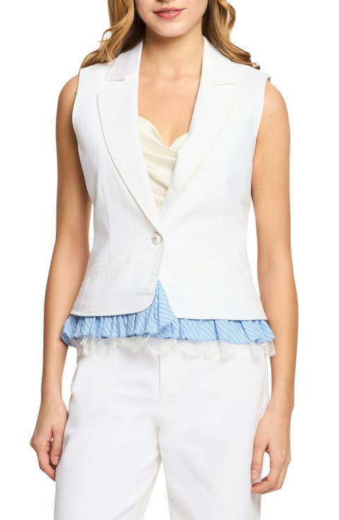 Jessie Ruffle Hem Vest