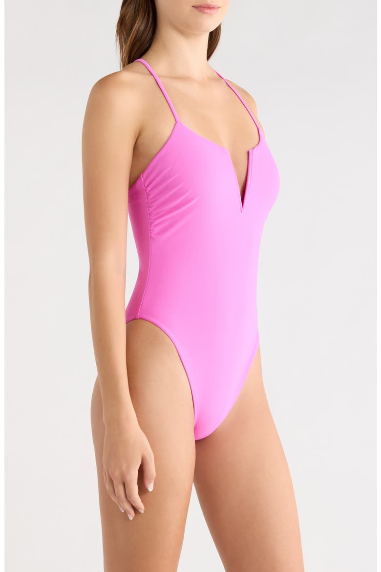 Bexley V-Wire One-Piece Swimsuit, Alternate, color, RADIANT PINK