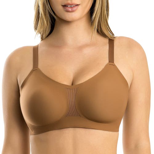 Parfait Simplicity Seamless Wire-free Bra In Brown
