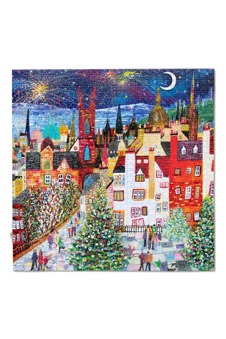 Kids' Christmas in Edinburgh 1000-Piece Puzzle, Alternate, color, MULTI