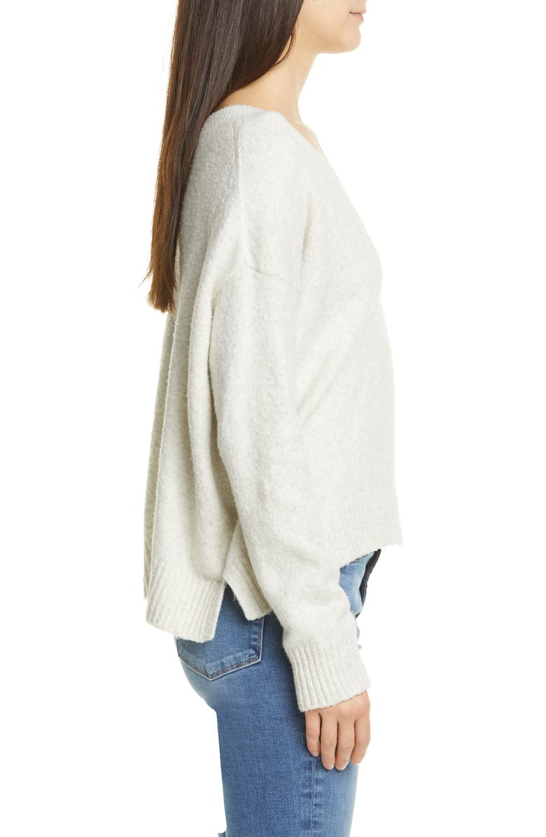 Vince Textured V-Neck Sweater, Alternate, color, 