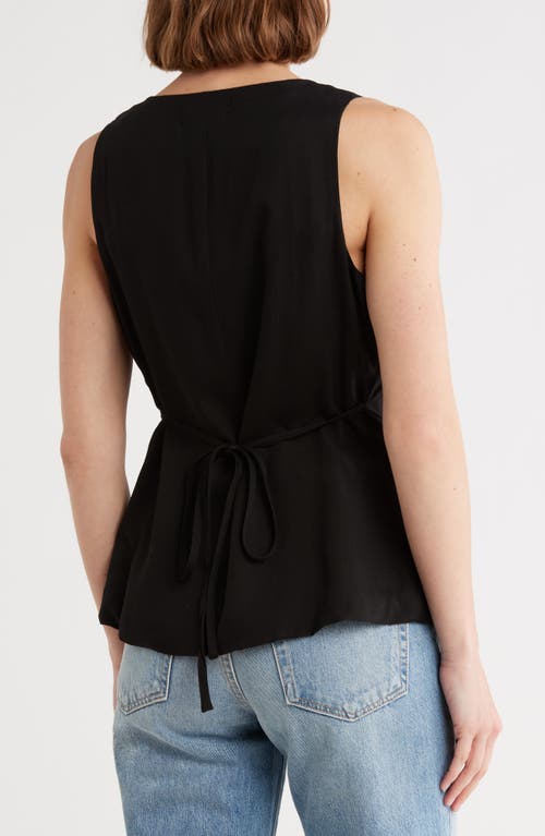 Vigoss Square Neck Utility Top In Black