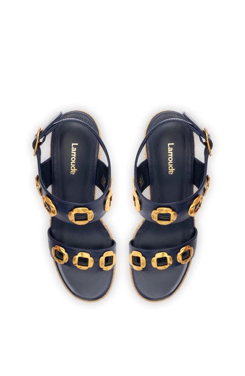 Larroude Larroudé Milan Espadrille In Navy