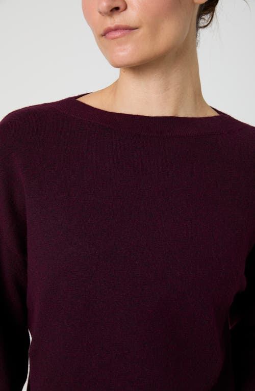 French Connection Boat Neck Drop Shoulder Sweater In Purple