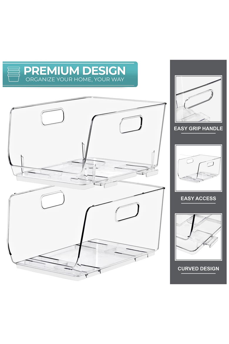 6-Pack Stackable Open Front Bins, Alternate, color, NO COLOR