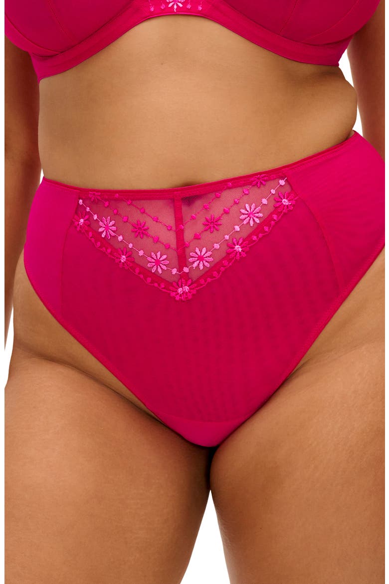 Matilda Brazilian Briefs, Alternate, color, HOT PINK