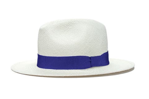 Panama blue straw hat