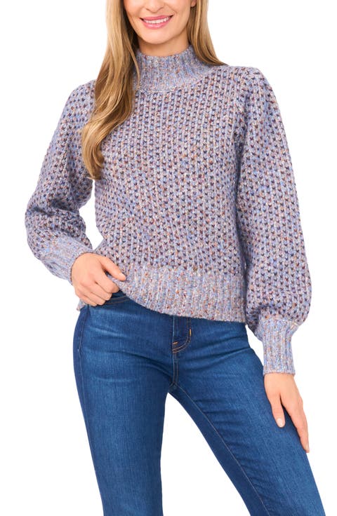 (取寄) シーシー レディース オープン ニット ポップオーバー ポロ セーター CeCe women Open Knit Popover Polo Sweater Classic Navy 44C335G_YAS_main