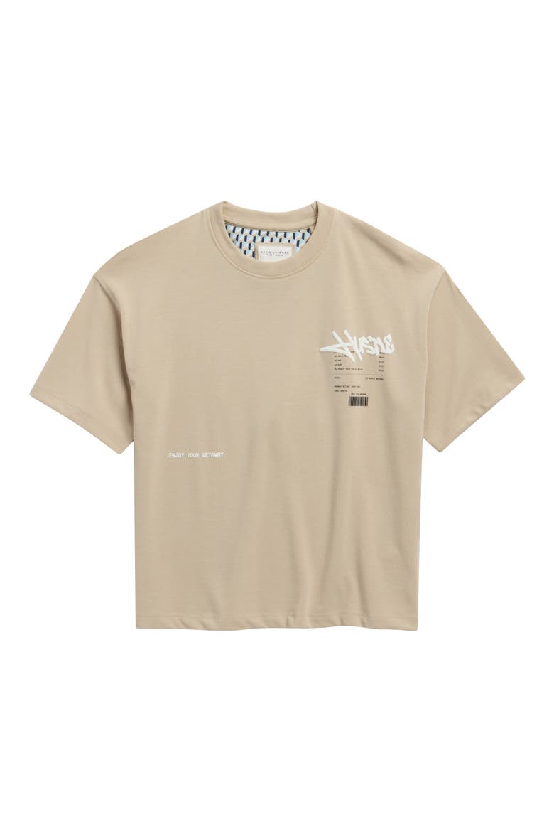Kids' Bill Graphic T-Shirt, Main, color, KHAKI
