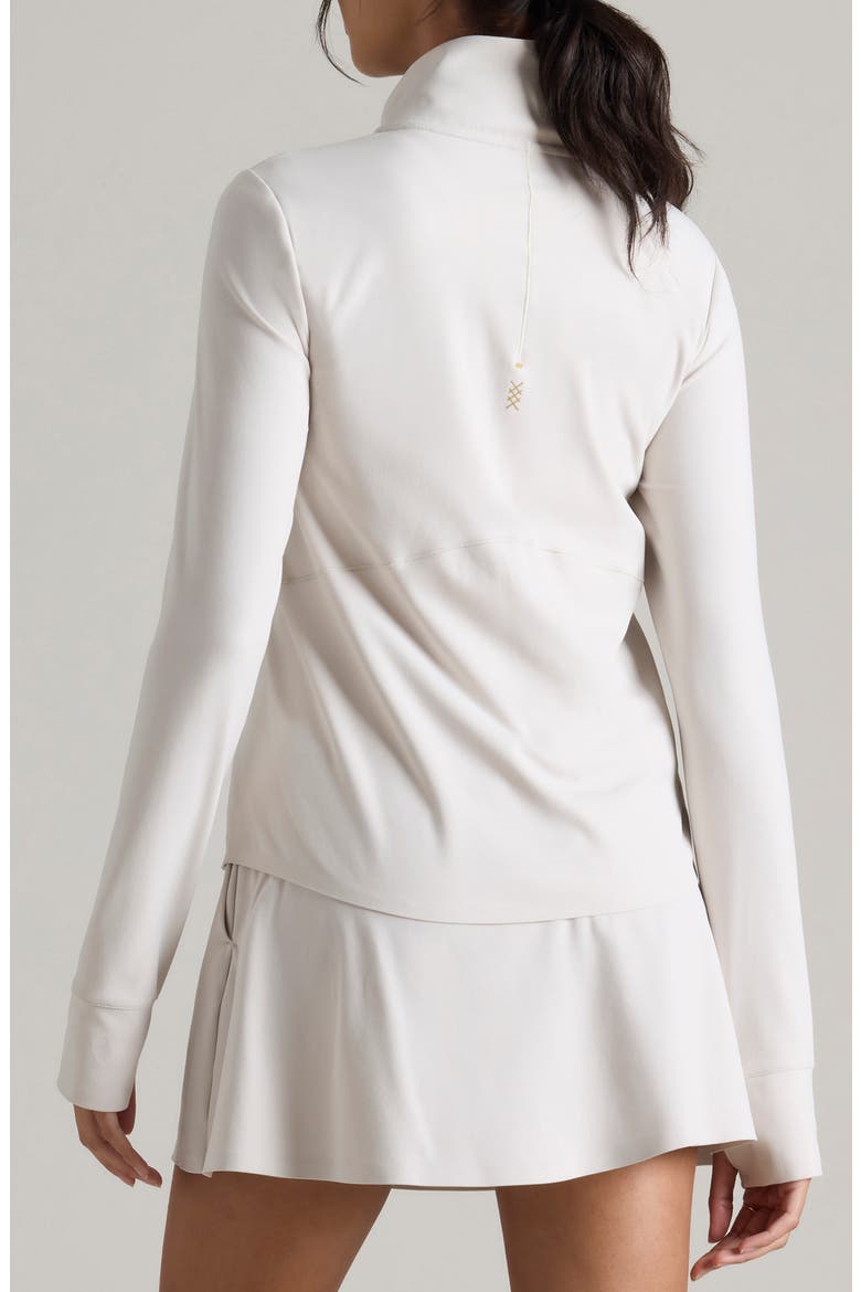 Course to Court Long Sleeve Quarter Zip Top, Alternate, color, SAND