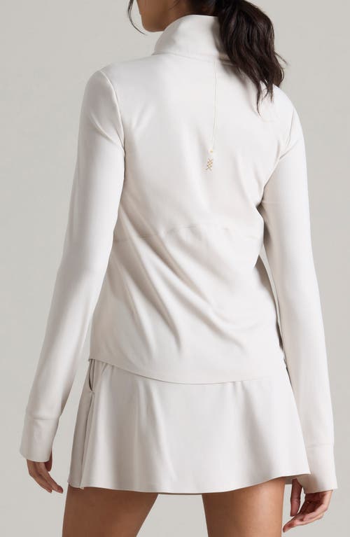 Shop Rhone Course To Court Long Sleeve Quarter Zip Top In Sand