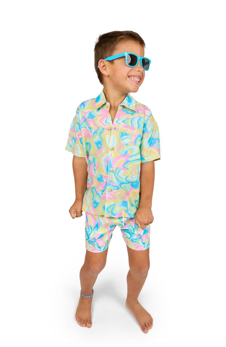Kenny Flowers The St. Lucia - Boys Hawaiian Shirt, Alternate, color, Multi