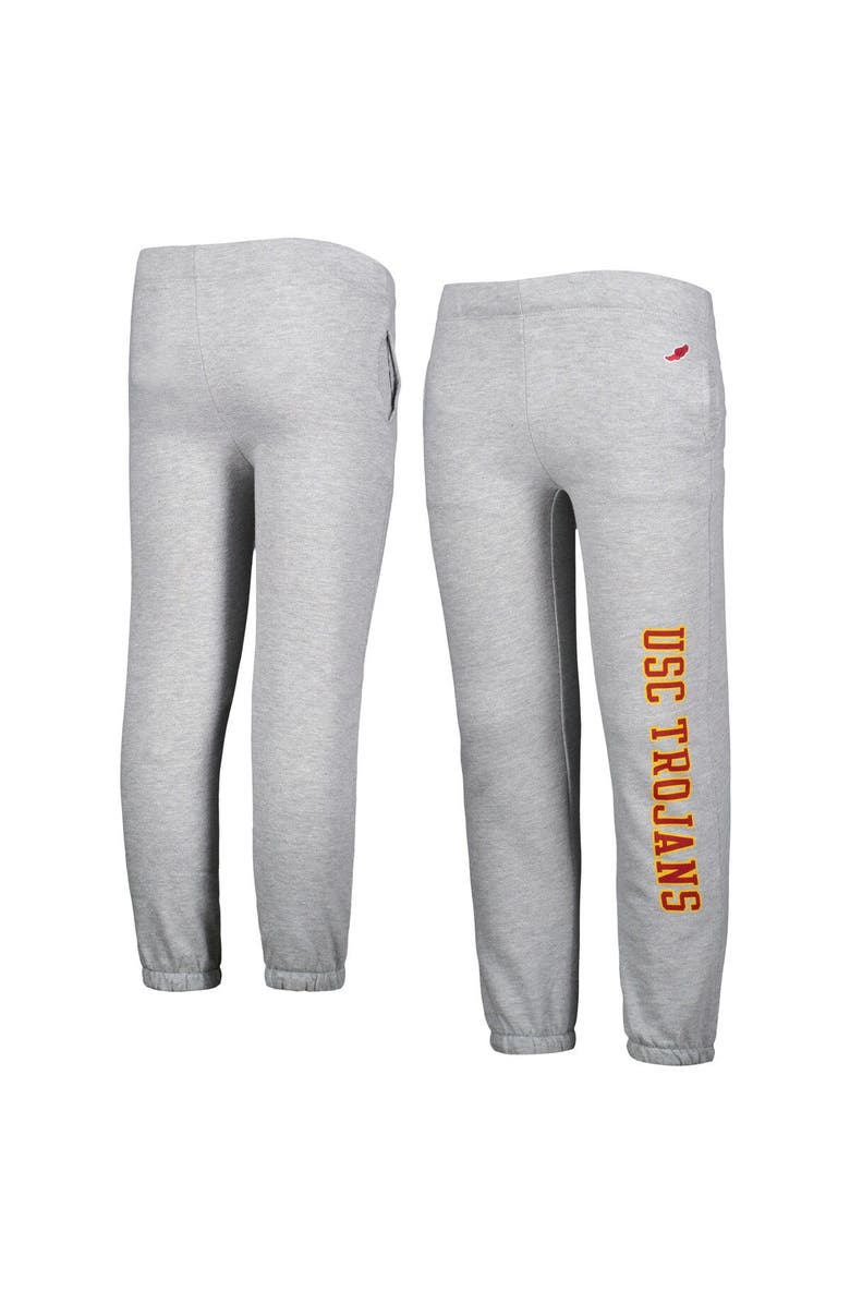 LEAGUE COLLEGIATE WEAR Youth League Collegiate Wear Heather Gray USC Trojans Essential Pants, Main, color, Heather Gray