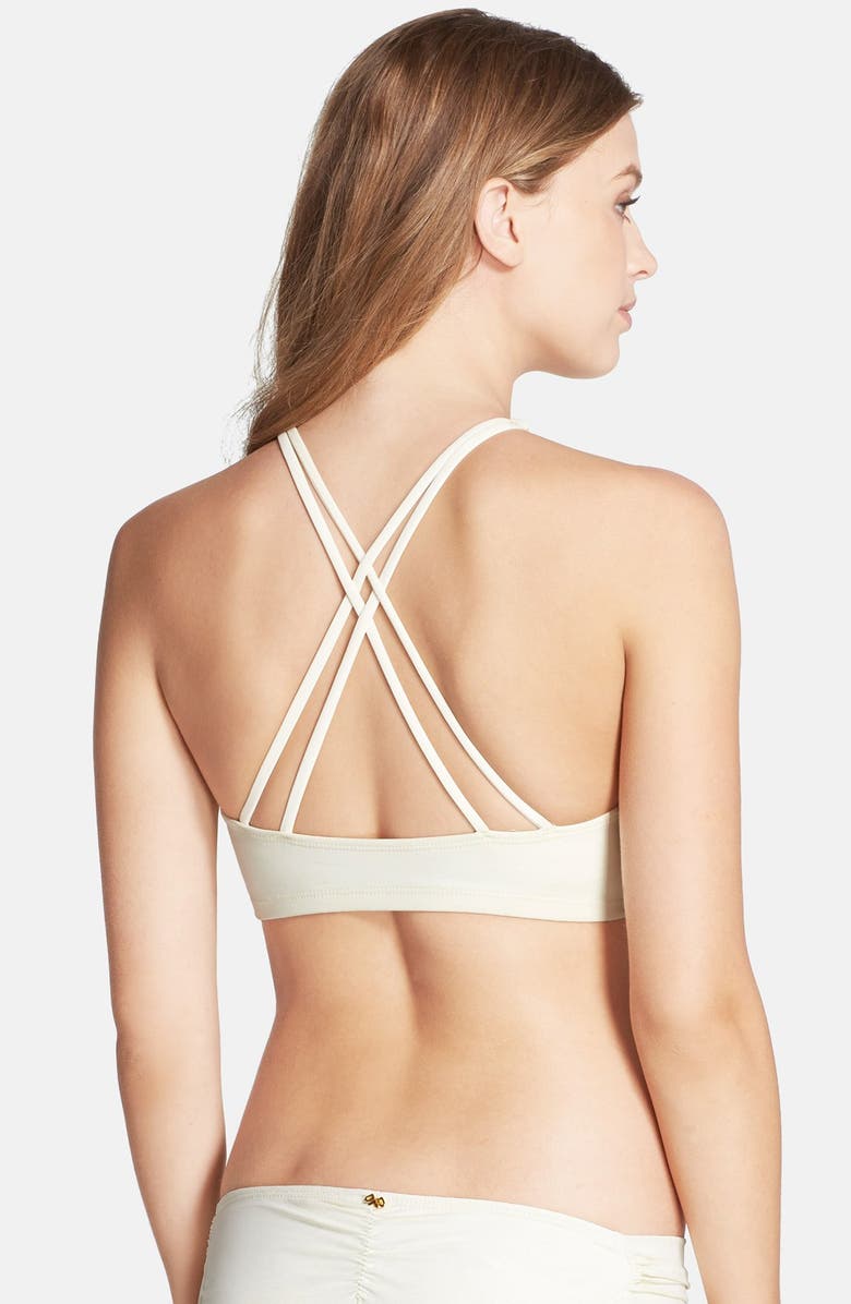 PilyQ 'Gypsy' Embellished Cutaway Bikini Top, Alternate, color, 