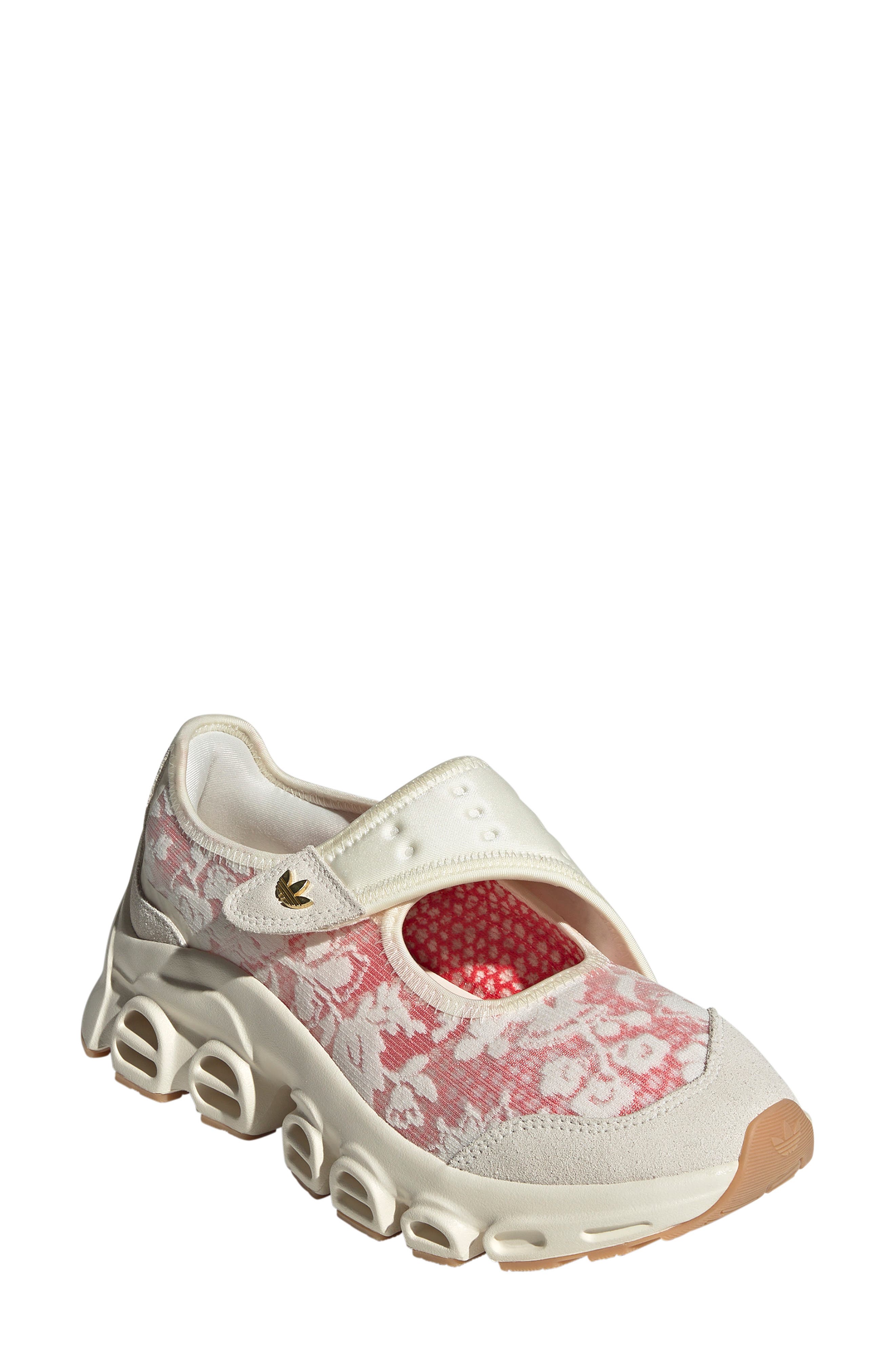 adidas x Liberty London Adifom Megajane Sneaker, Main, color, White/ Cream White/Scarlet