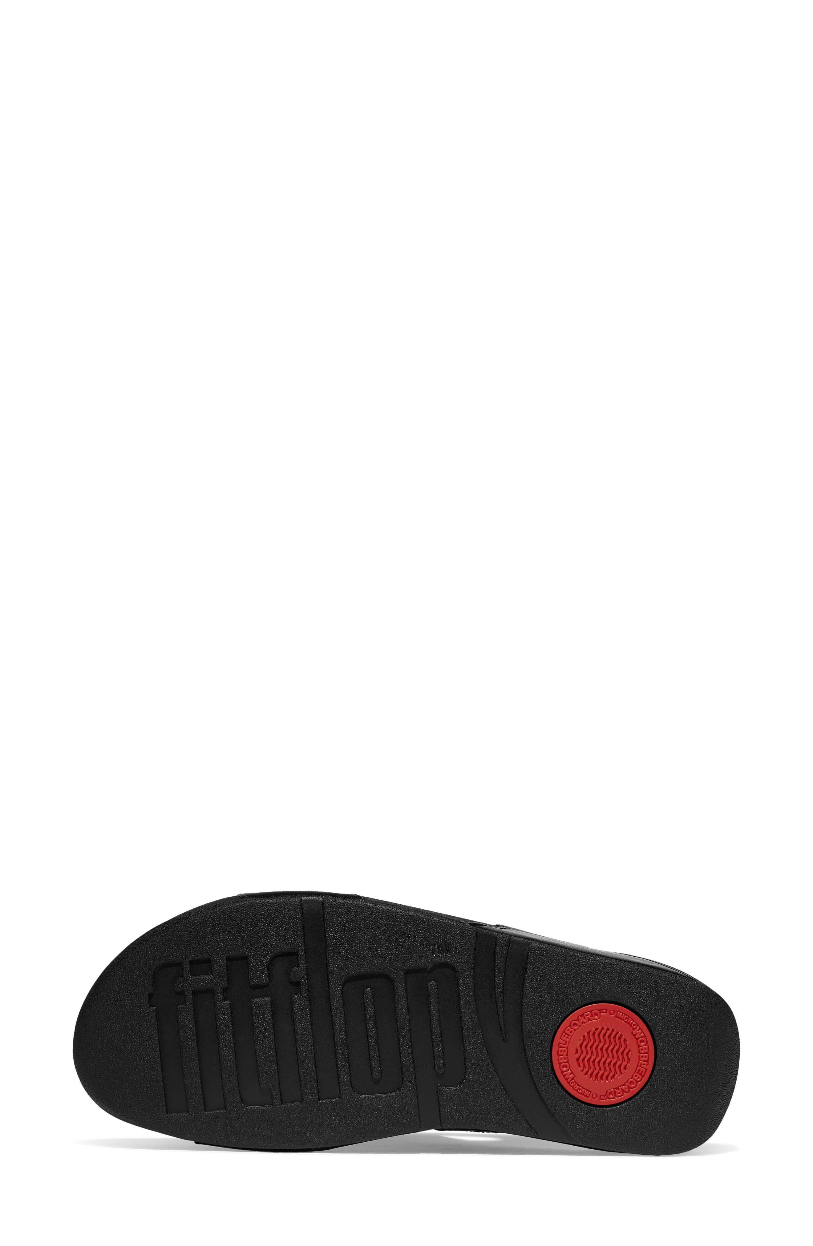 FitFlop Lulu Sequin Slide Sandal, Alternate, color, All Black