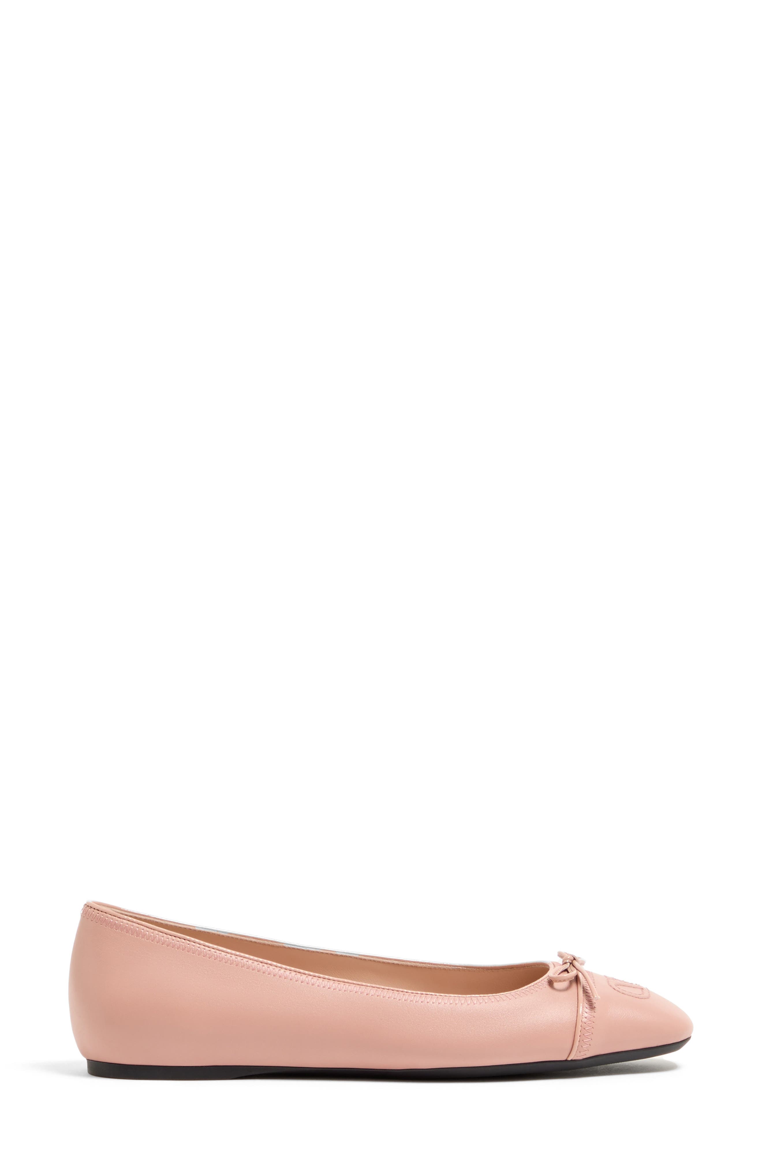 VLOGO Signature Ballerina Flat, Alternate, color, CREAM