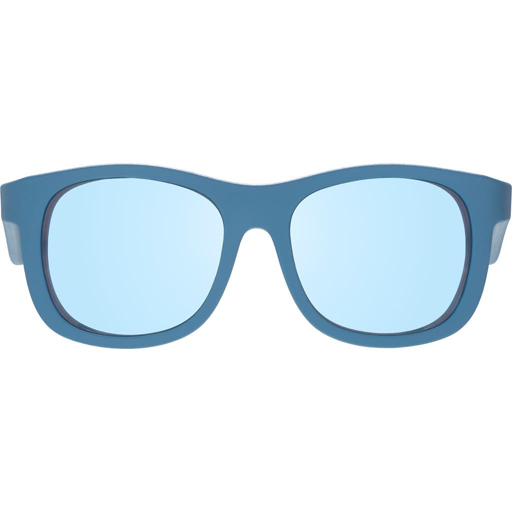 Babiators Kids' Jet Black Polarized Navigator Sunglasses In Midnight Blue
