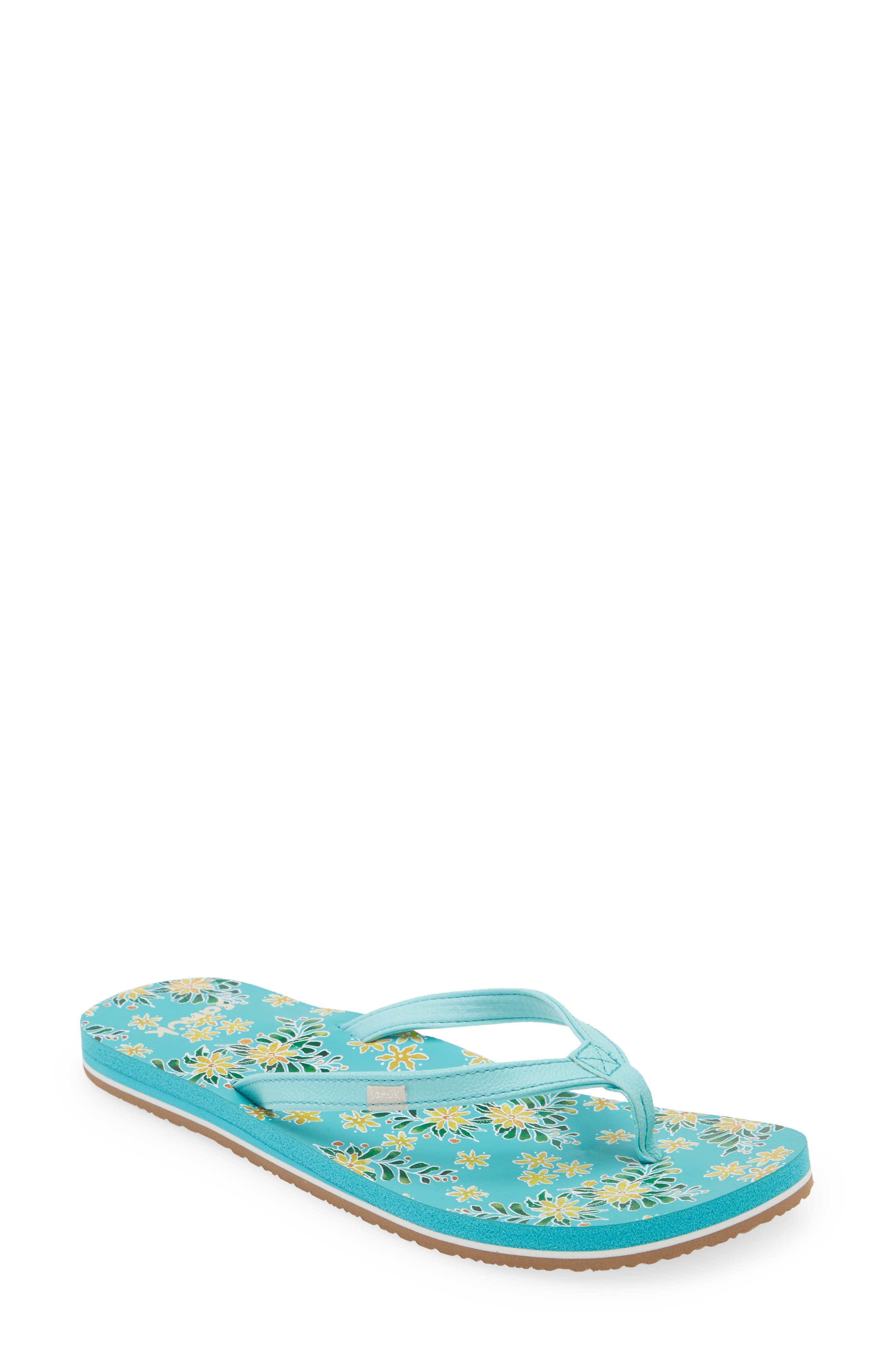 Sanuk Yoga Joy Floral Flip Flop
