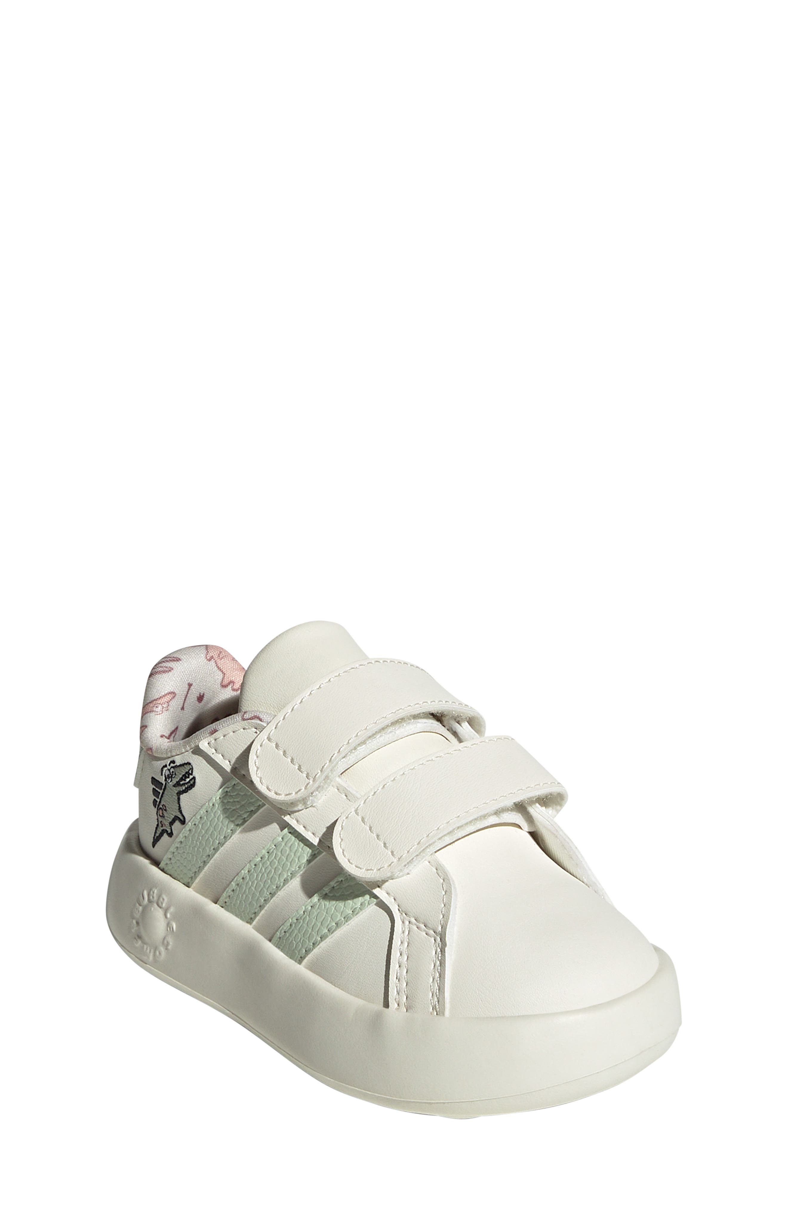 adidas Kids' Grand Court Dino Sneaker, Main, color, 