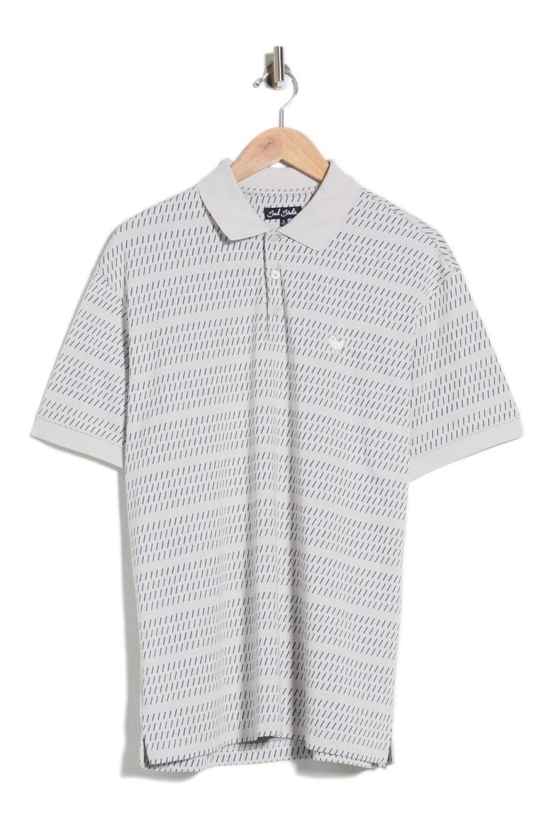 Jacquard Knit Polo, Alternate, color, THREAD THE NEEDLE - WHITE ONYX