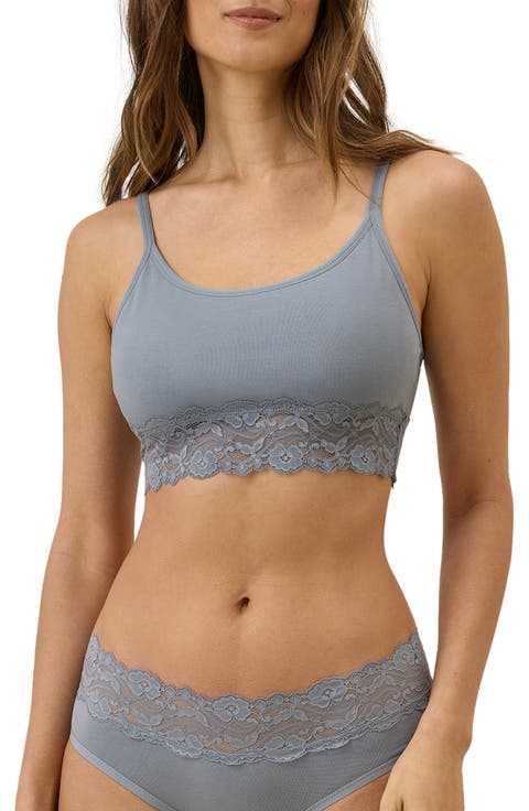 Organic Cotton Lace Smooth Cup Bralette