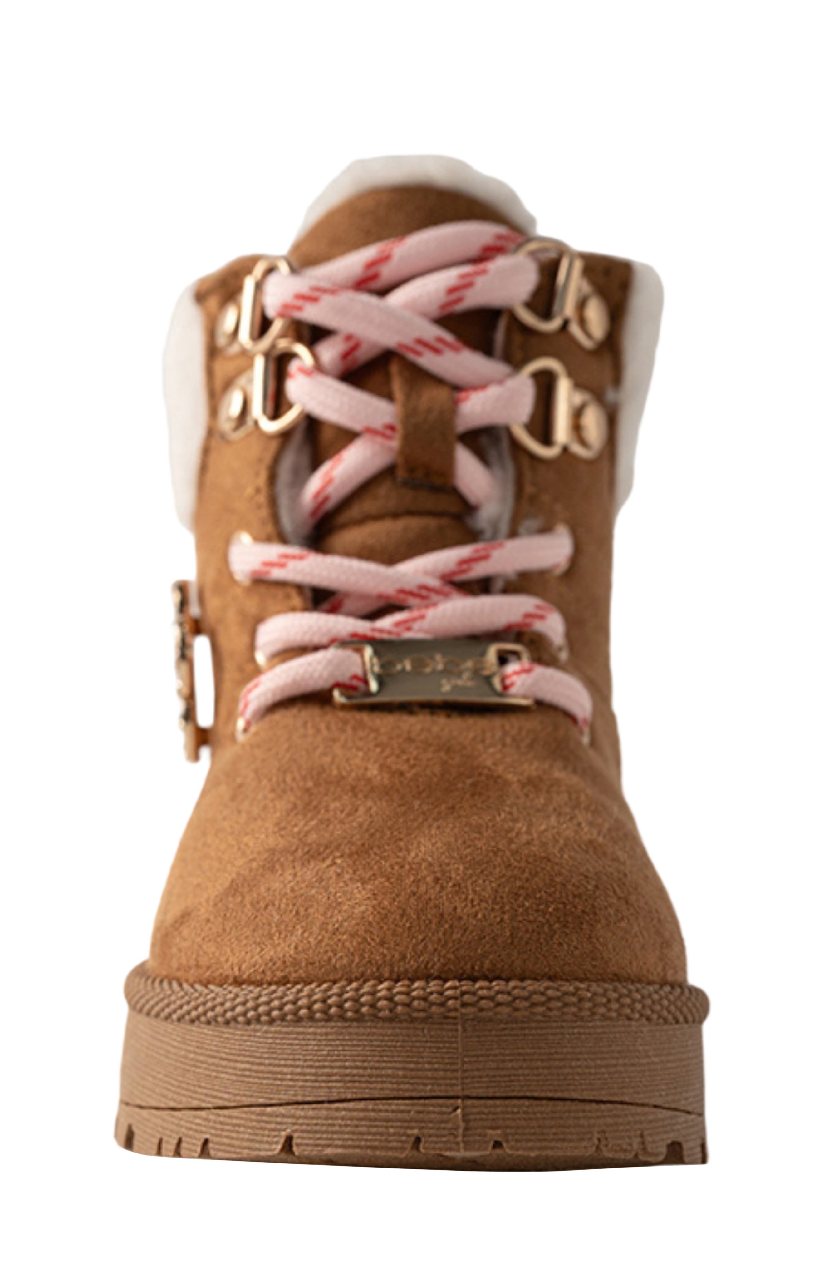 Kids' Faux Fur Hybrid Boot, Alternate, color, COGNAC