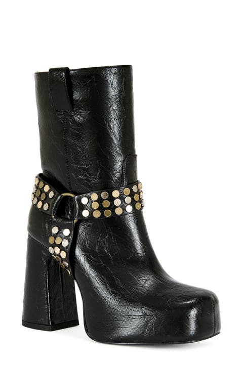 Dyzma Moto Platform Bootie (Women)