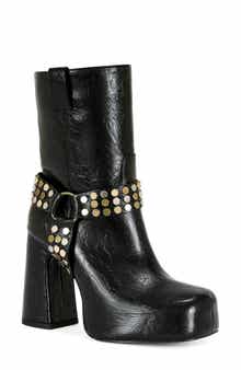 AZALEA WANG Dyzma Moto Platform Bootie