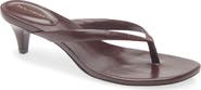 Reformation Amelia Leather Heeled Thong Sandal