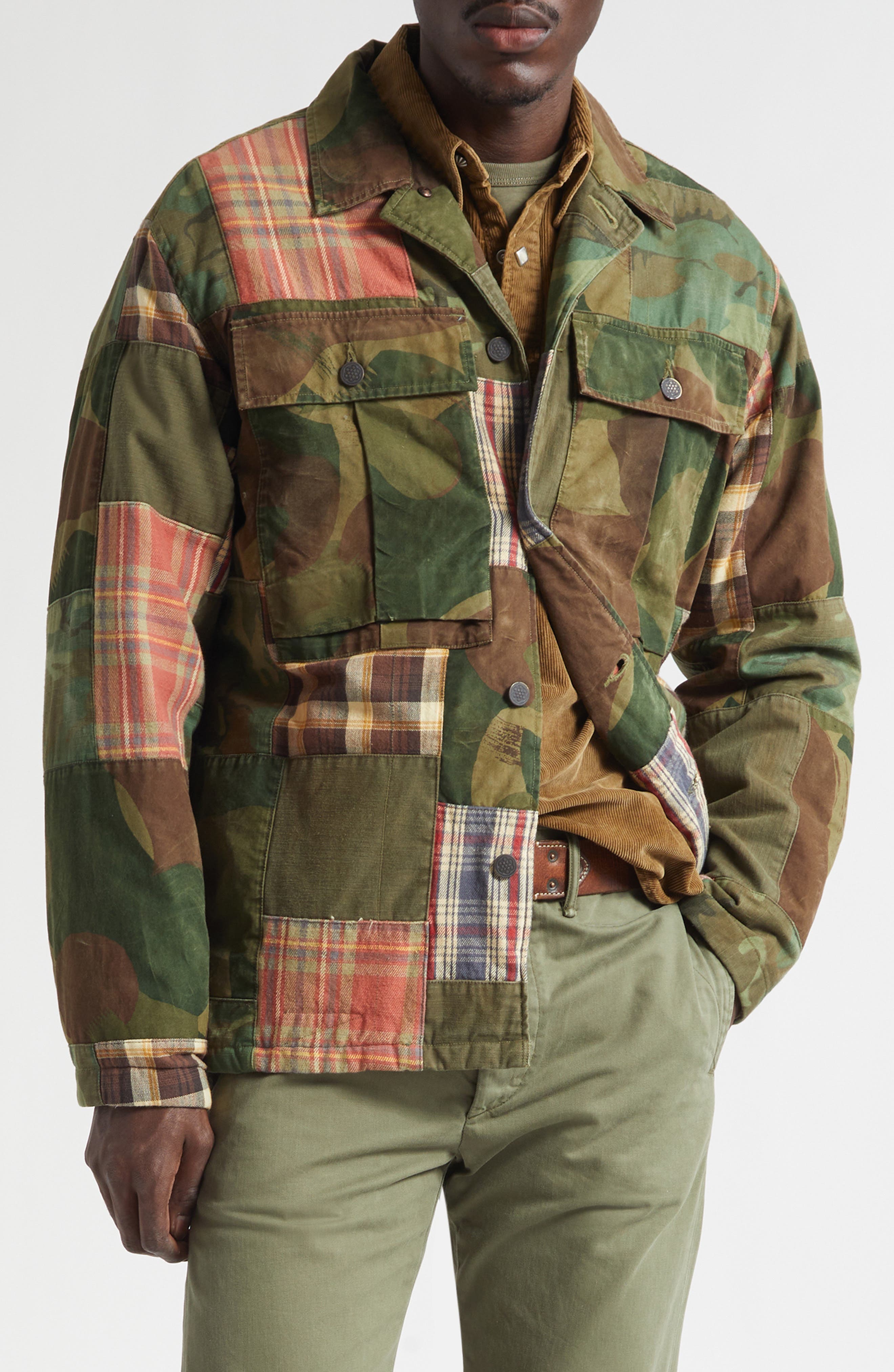 Padded Patchwork Overshirt