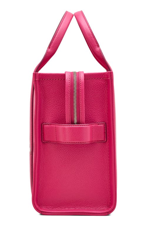 Marc Jacobs The Medium Leather Tote In Pink