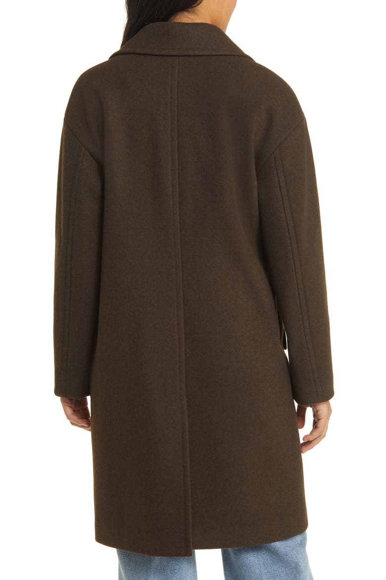 Double Breasted Coat, Alternate, color, ESPRESSO