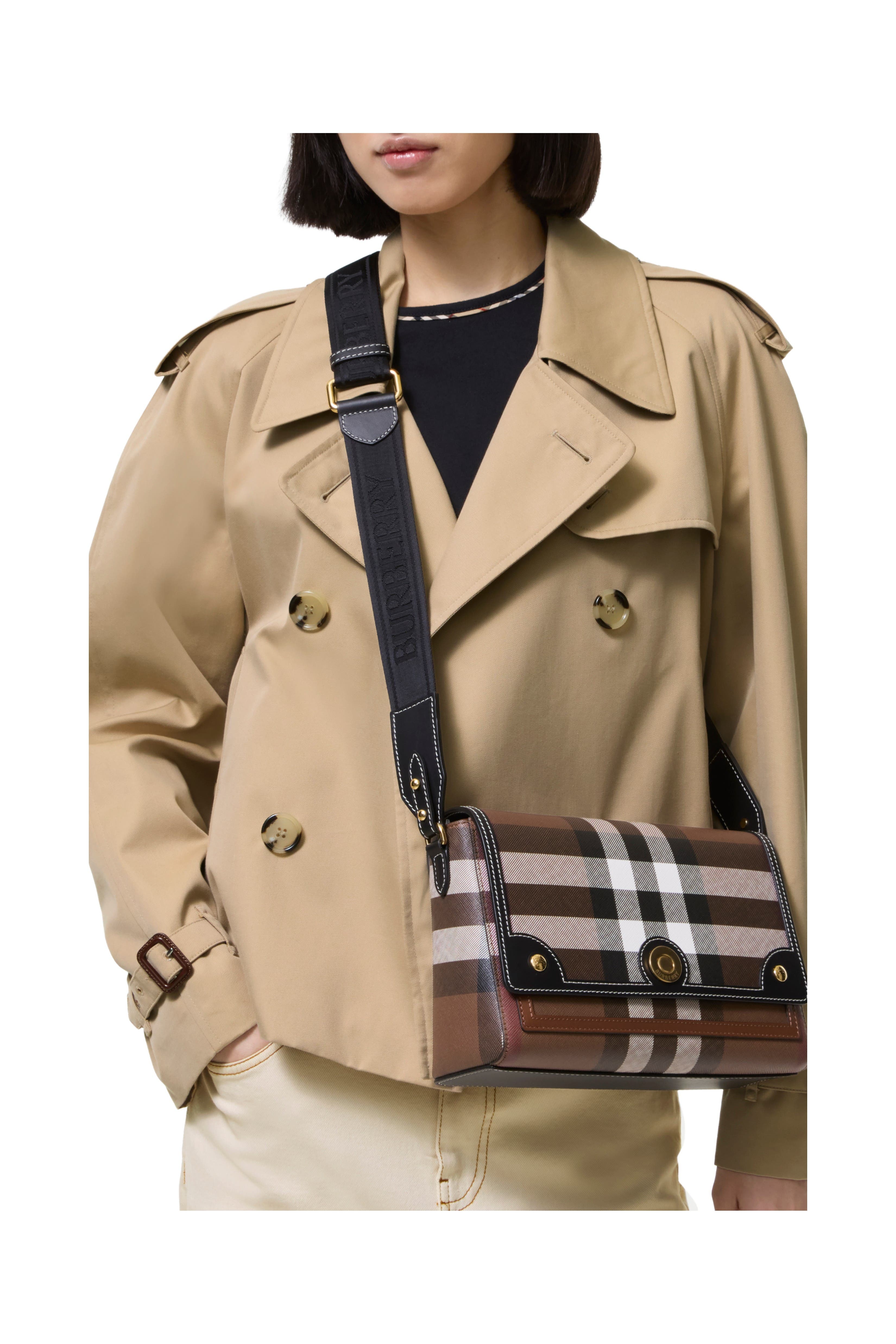 Burberry Note Bag, Alternate, color, Dark Birch Brown
