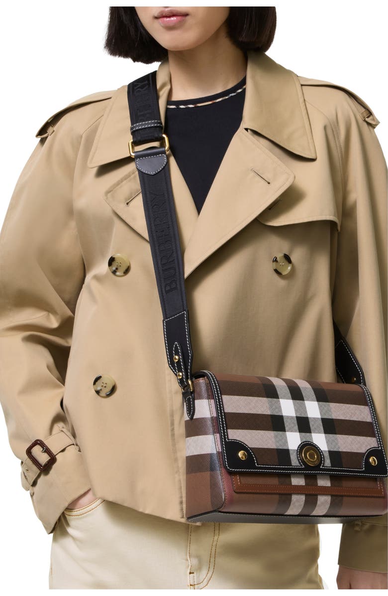Burberry Note Bag, Alternate, color, Dark Birch Brown
