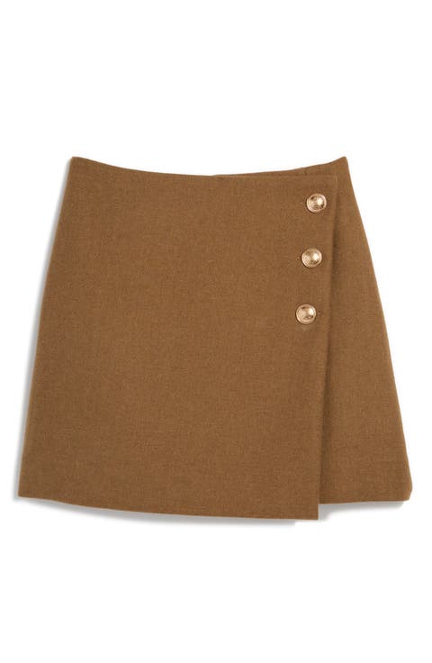 Meg Wool Blend Miniskirt
