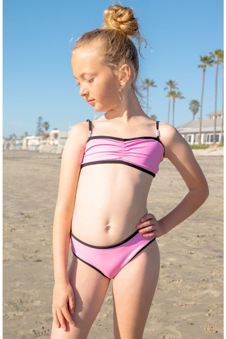 Kids' Xoxo Two-Piece Swimsuit, Alternate, color, CANDY