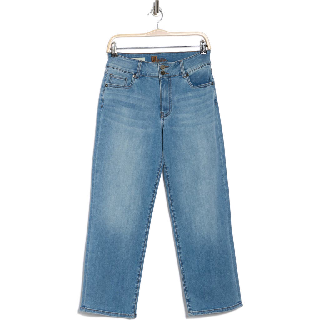 Kut From The Kloth Lucy Low Rise Ankle Wide Leg Jeans In Fennel