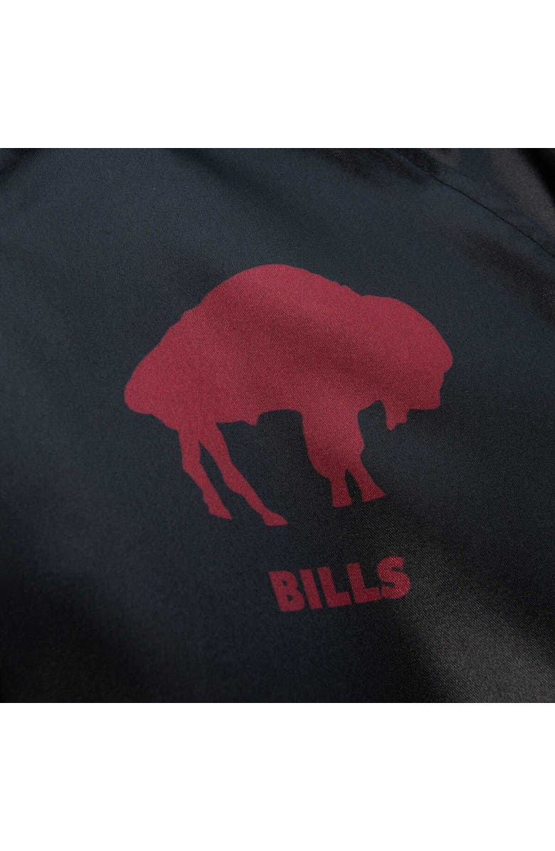 Mitchell & Ness Women's Mitchell & Ness Black Buffalo Bills Raglan Satin Full-Snap Jacket, Alternate, color, Black