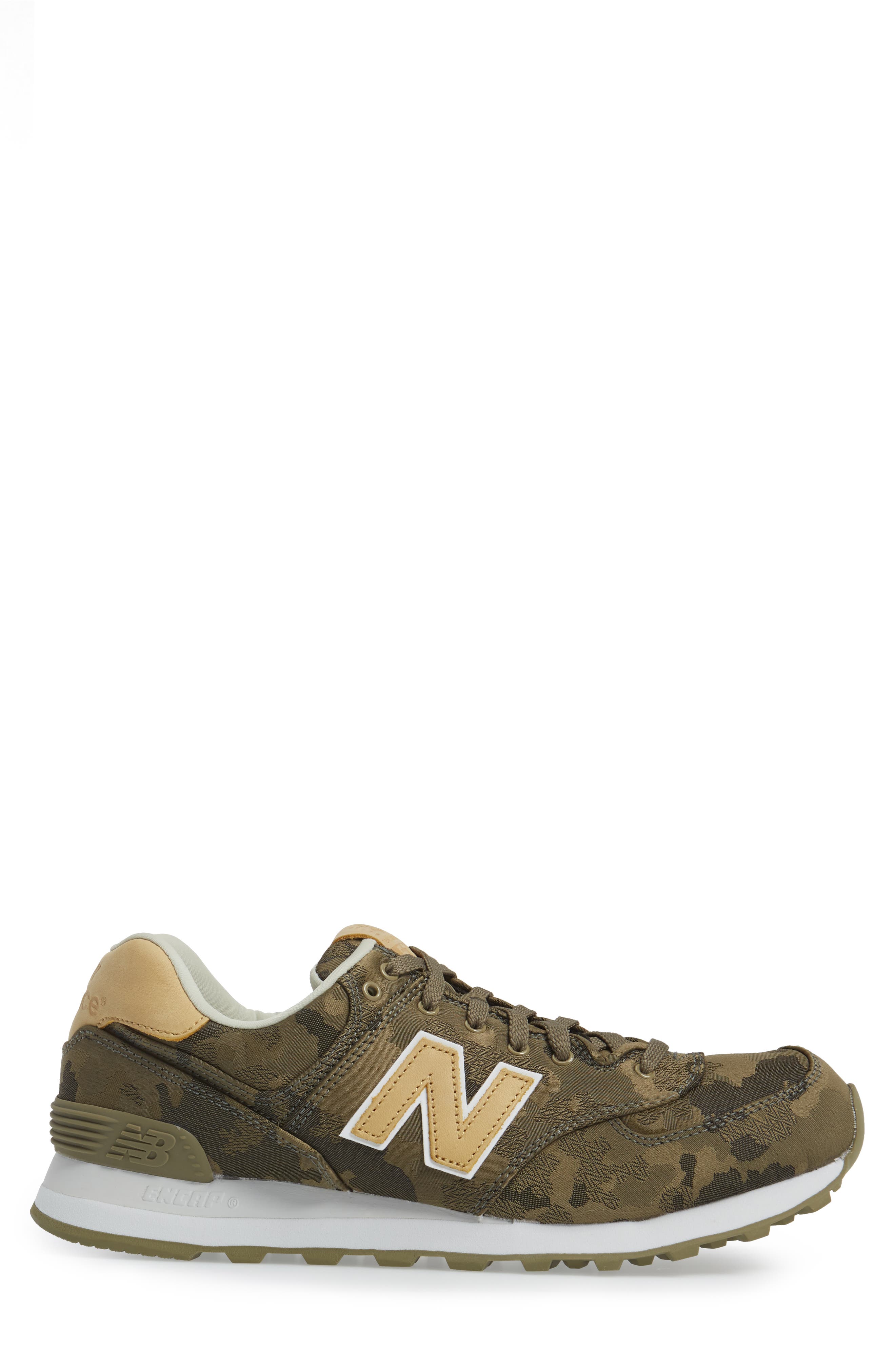 New Balance 574 Camo Sneaker, Alternate, color, 