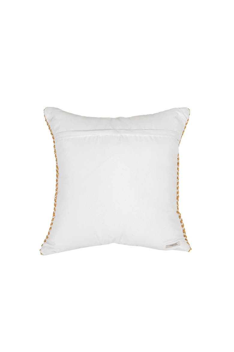 Waki Geometric Pattner Ochre Square Decorative Outdoor Accent Throw Pillow, 20" x 20", Alternate, color, Yellow