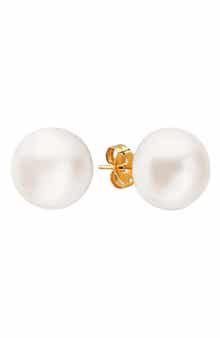 EFFY 14K Yellow Gold 11mm Cultured Freshwater Pearl Stud Earrings