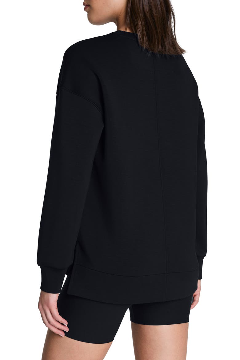 AirEssentials Crewneck Sweatshirt, Alternate, color, VERY BLACK