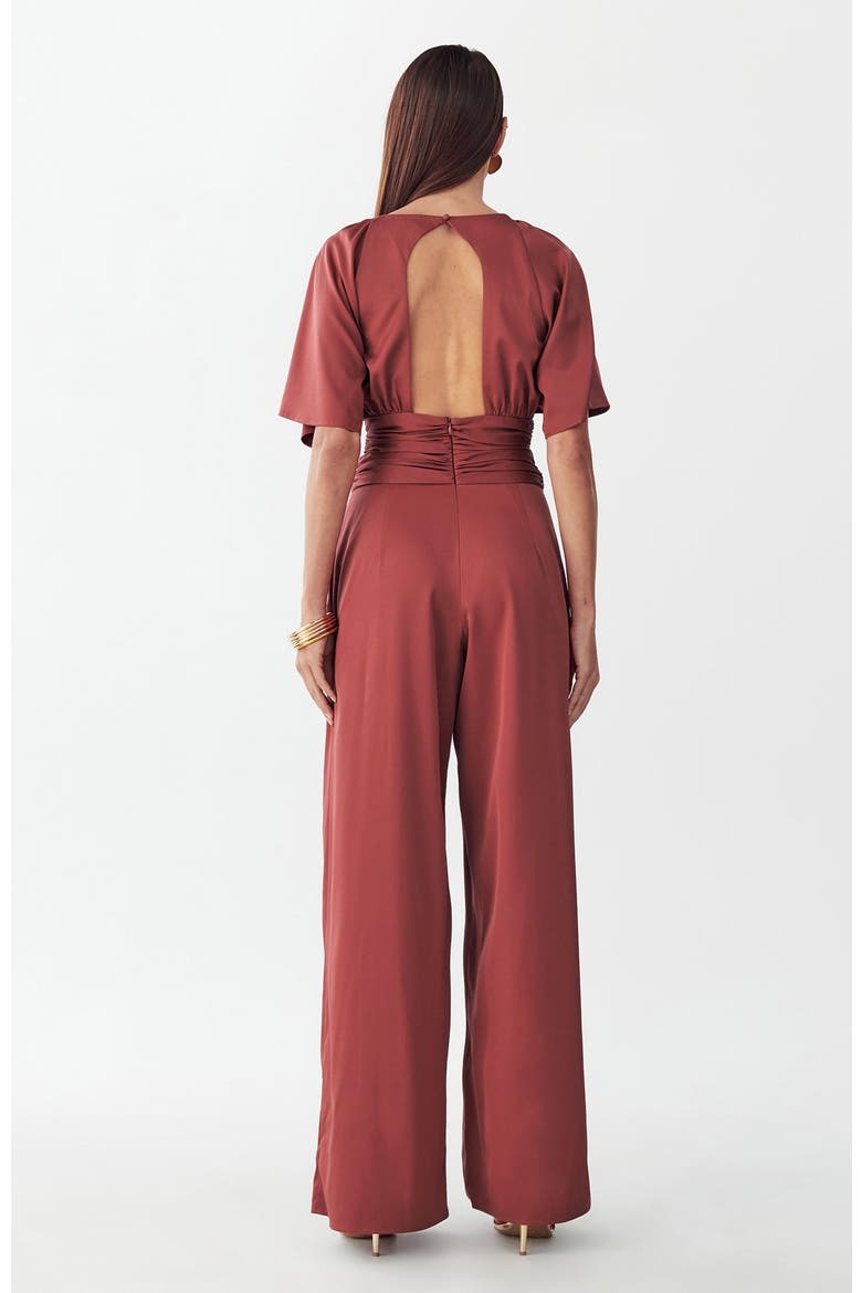 Penny Jumpsuit, Alternate, color, Brick Red