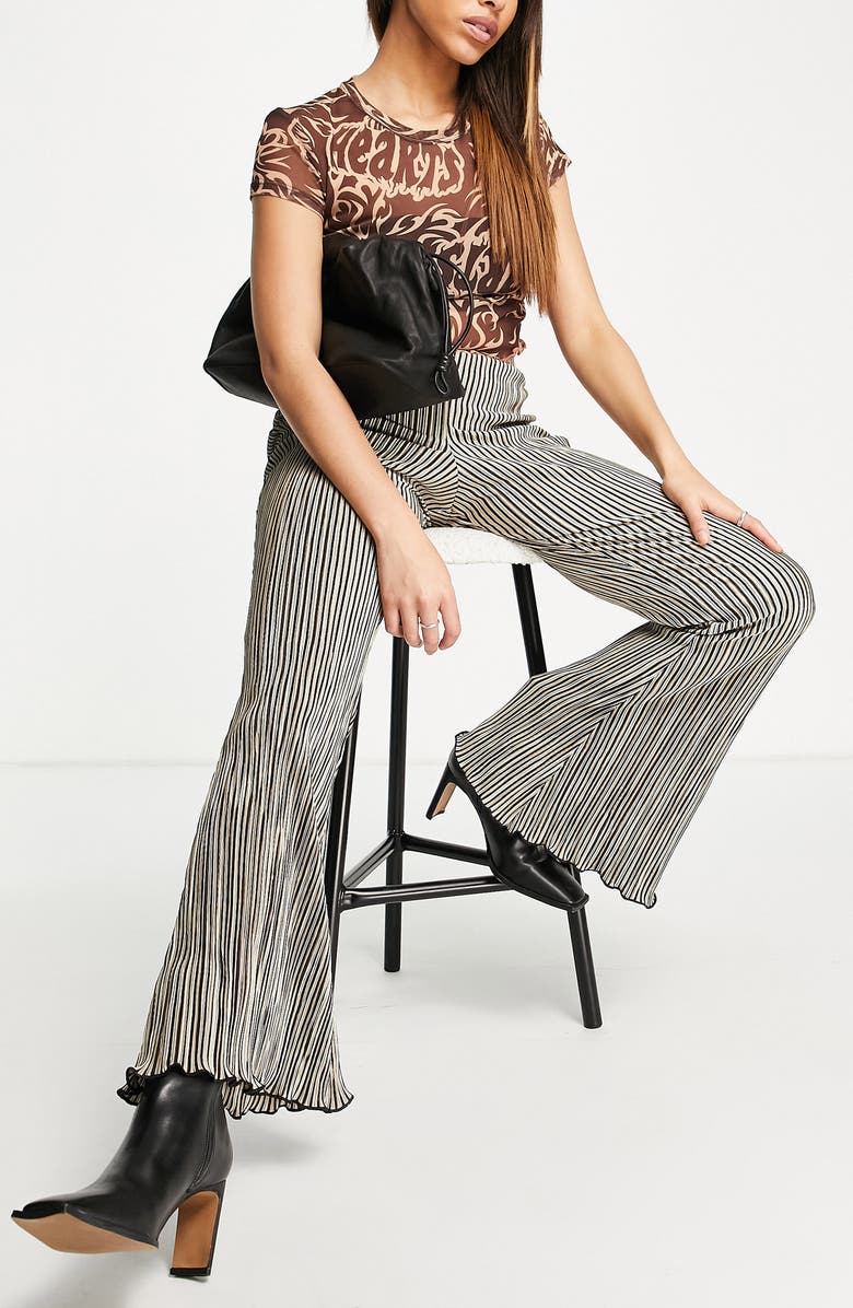 Topshop Large Leather Clutch, Alternate, color,