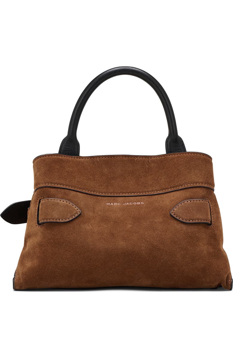 Marc Jacobs The Dakota Small Suede Satchel, Alternate, color, Copper