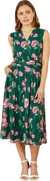 Yumi Mesh Stretch Midi Dress